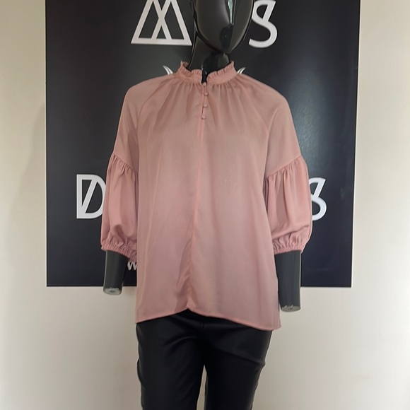Bonprix Tops - Pink ruffle detail top size 12